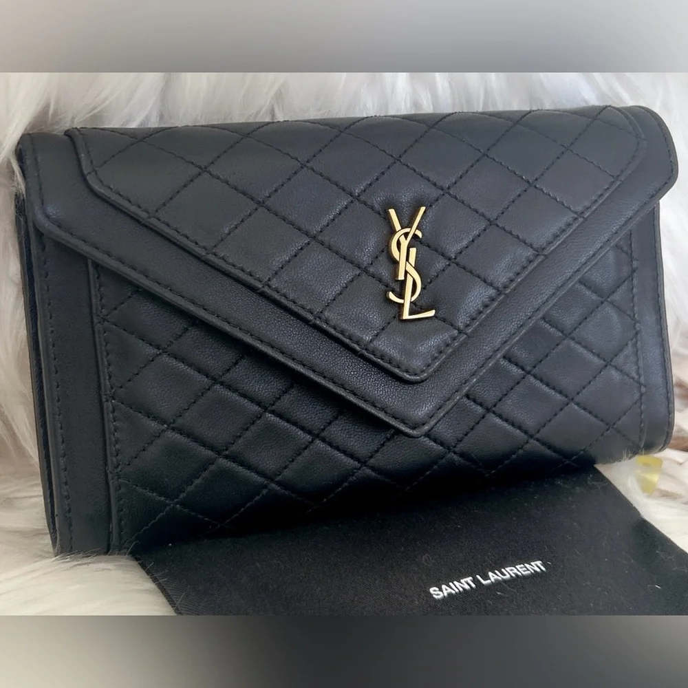 SAINT LAURENT PARIS Gabby Clutch SOLD - Picture 1 of 16